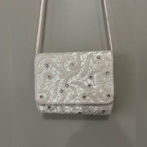 NWT Vintage Beaded Purse Light Pink Blush Shoulder Bag